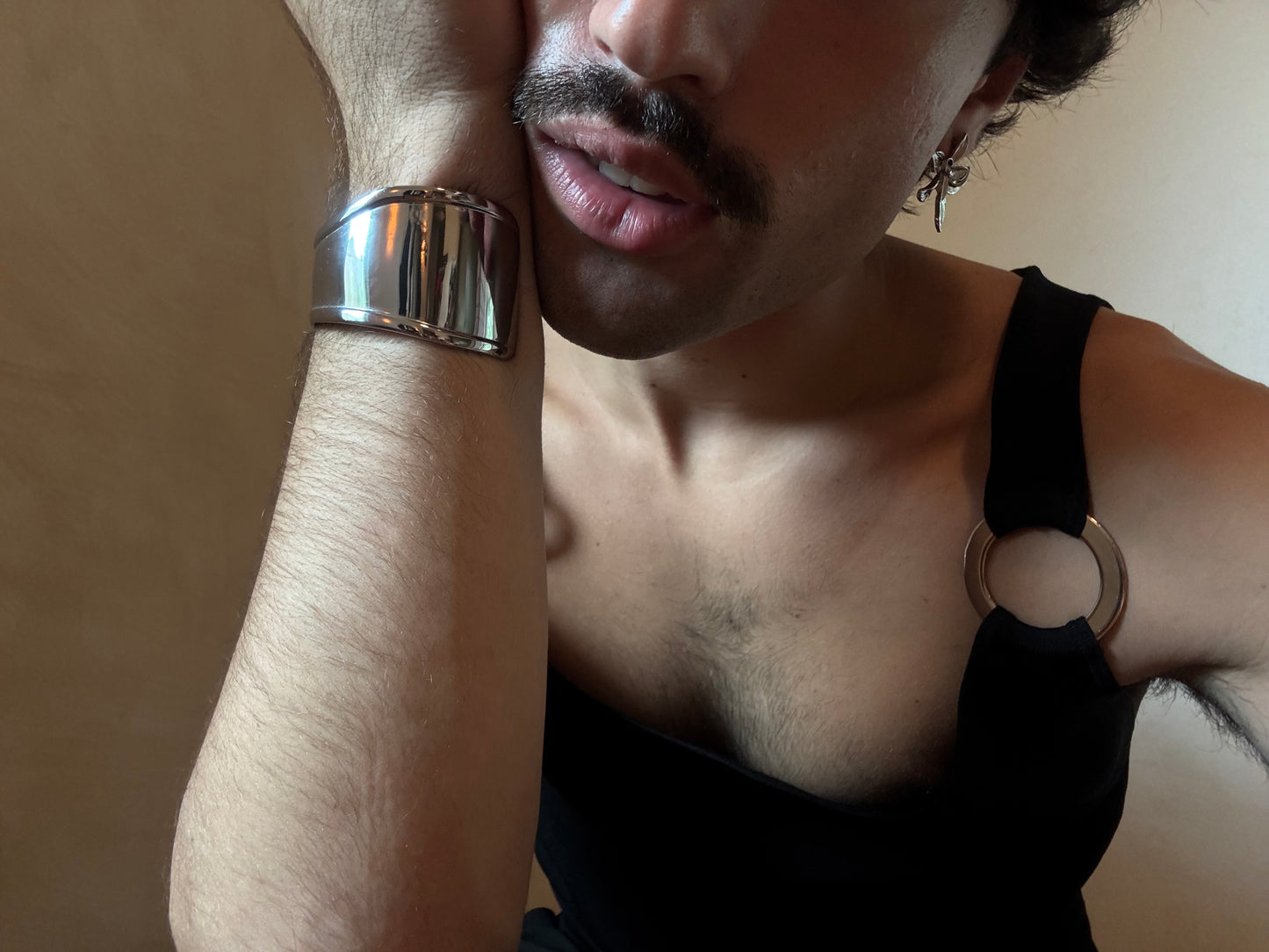 Asymmetrical Silver Cuff