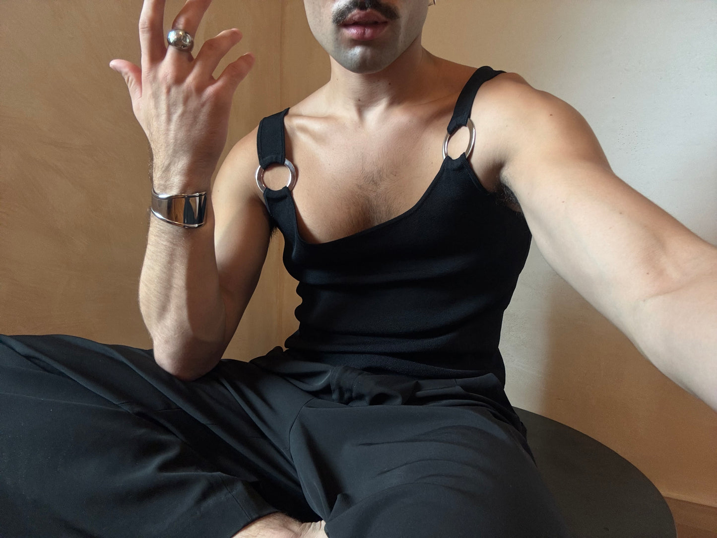 Asymmetrical Silver Cuff