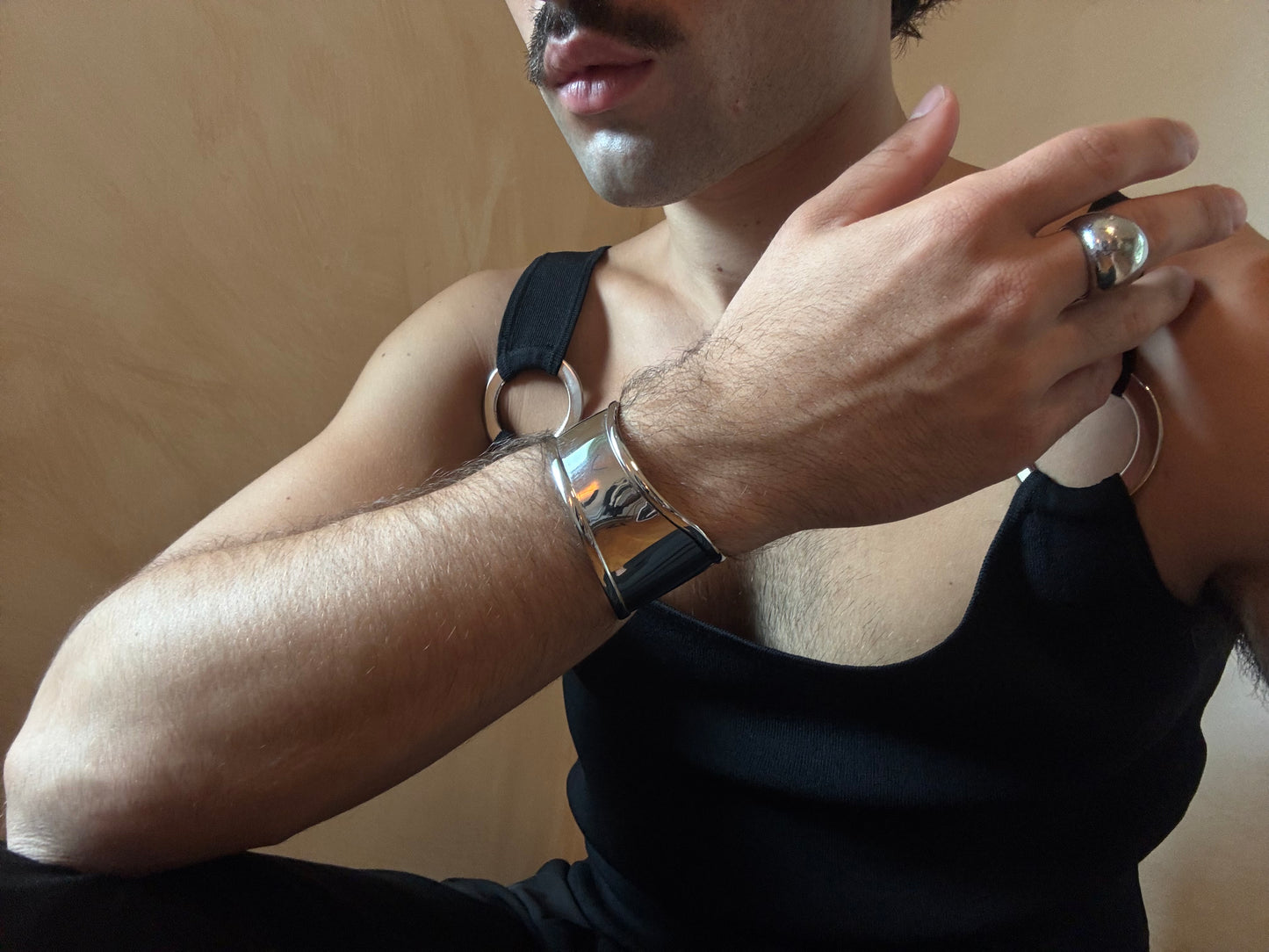 Asymmetrical Silver Cuff