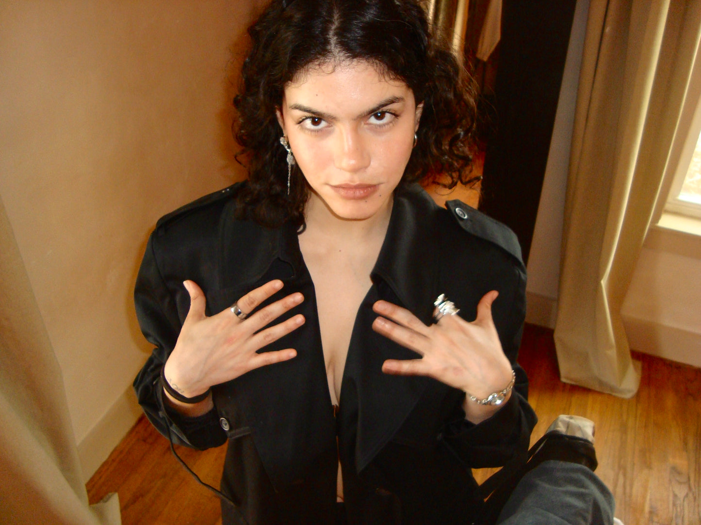 90s All-Weather Overcoat with Belted Cuffs