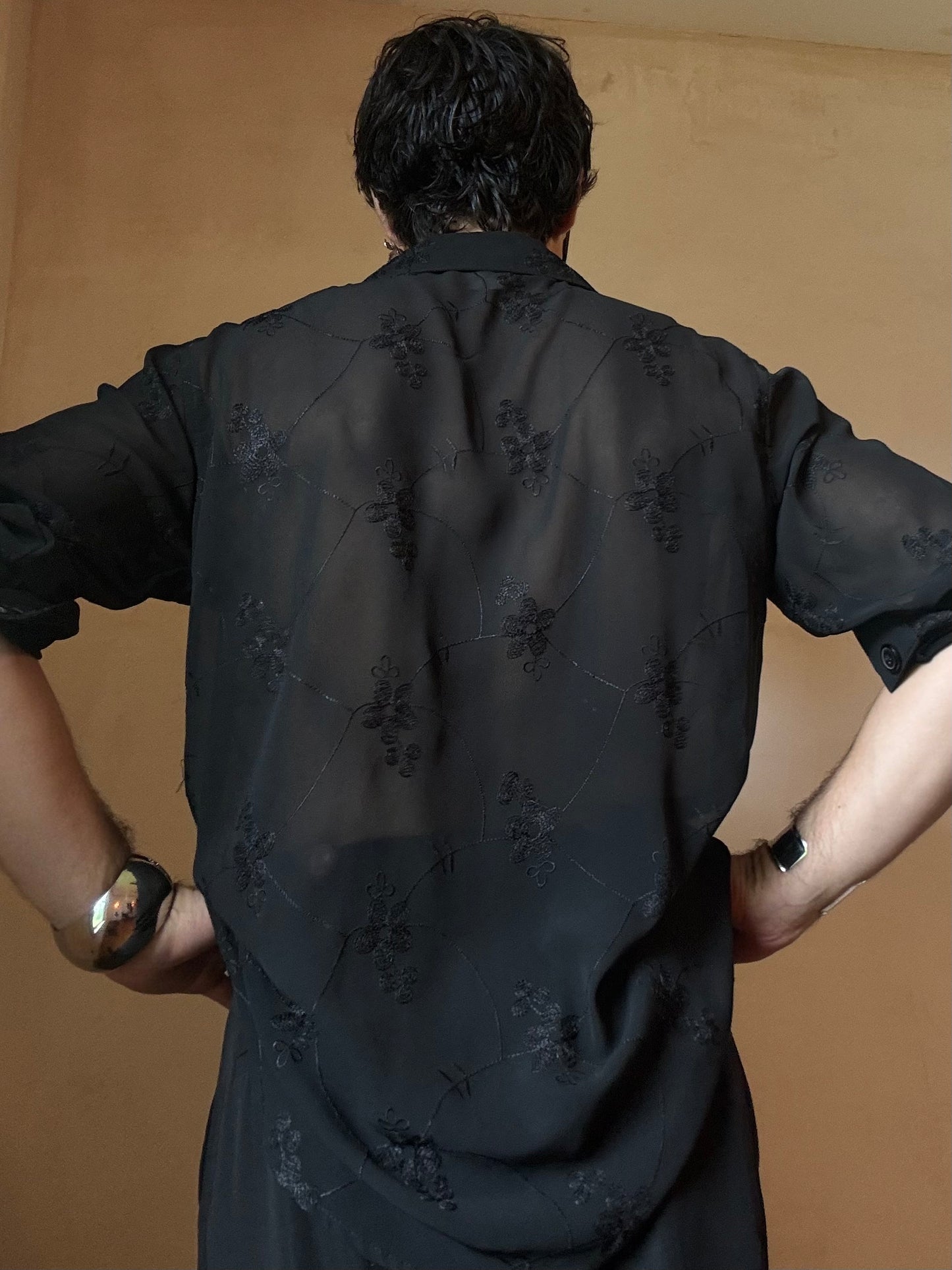 NTouch Sheer Black Blouse
