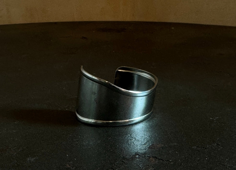 Asymmetrical Silver Cuff
